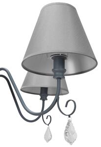 Toolight, závesná Vintage lampa 4xE14 APP991-4CP, šedá-strieborná, OSW-05555