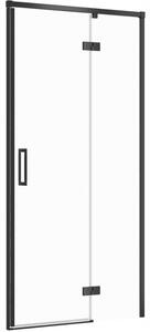 Cersanit Larga, krídlové dvere do otvoru 100x195cm, pravé prevedenie, 6mm číre sklo, čierny profil, S932-125