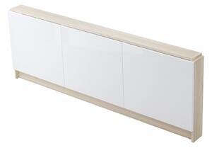 Cersanit Smart, nábytkový predný panel pre vane SMART 160cm, jaseň svetlý-biela lesklá, S568-024