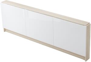 Cersanit Smat, nábytkový predný panel pre vane SMART 170cm, jaseň svetlý-biela lesklá, S568-026