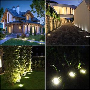Bluegarden Toolight, LED solárna lampa 4,5cm 1ks P60049, strieborná, OGR-05684