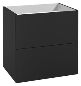 Skrinka pod umývadlo FERATA D60 2S/45 | čierna 60 cm