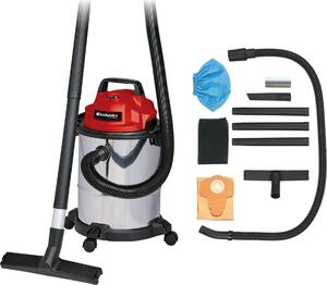 Einhell TC-VC 1815 S, 1250 W, Bubnový vysávač, Suché a mokré, Vrecko na prach, 15 L, Filtrovanie