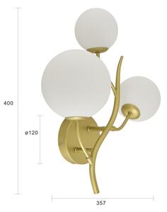 Brilagi - LED Nástenné svietidlo MISTEL 3xG9/3W/230V zlatá/biela