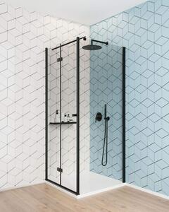 Deante Kerria Plus sprchové dvere 90 cm skladané čierna matná/priehľadné sklo KTSXN41P