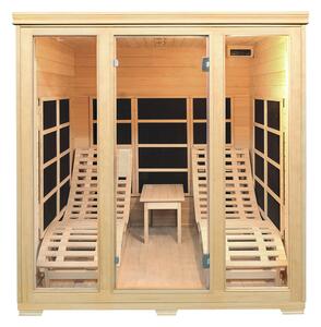 Juskys Infračervená sauna/ tepelná kabína Billund s dvojitým vykurovacím systémom a drevom Hemlock