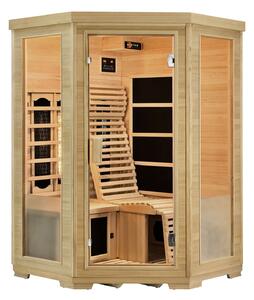 Infračervená sauna / tepelná kabína Aalborg s triplexným vykurovacím systémom a drevom Hemlock