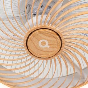Stropný ventilátor drevený vrátane LED s diaľkovým ovládaním - Clima