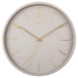 NÁSTENNÉ HODINY sivá, zlatá 35/35/4 cm Karlsson - Hodiny, Online Only