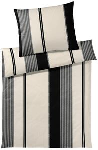 OBOJSTRANNÁ POSTEĽNÁ BIELIZEŇ, makosatén, čierna, 140/200 cm Elegante - Obliečky & plachty