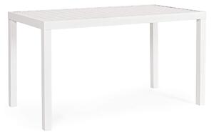 MUZZA Záhradný stôl linde 130 x 68 cm biely
