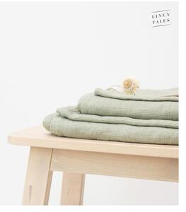 Zelený ľanový uterák 30x30 cm - Linen Tales