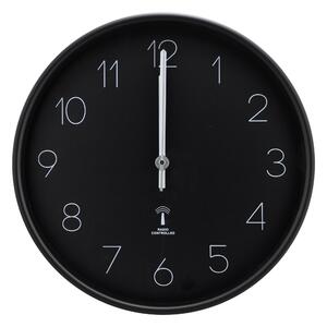 RÁDIOM RIADENÉ HODINY čierna 37,8 cm Ambia Home - Hodiny