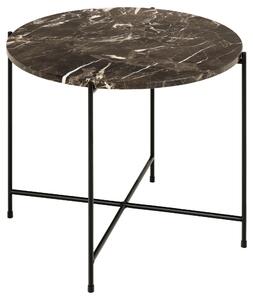 PRÍRUČNÝ STOLÍK, hnedá, tmavohnedá, kameň, 52/52/40 cm - Online Only obývacie izby, Online Only