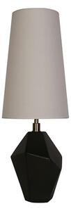 Searchlight EU88250BK - Stolová lampa APEX 1xE27/60W/230V čierna/šedá