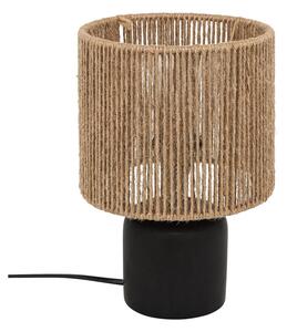 Atmosphera - Stolná lampa KOBY 1xE14/40W/230V konope/čierna