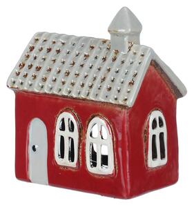 Domček keramický na čajovú/LED sviečku 13cm