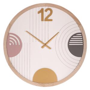 Autronic - Hodiny nástěnné - bílé, pouze s číslem 12, MDF, 60 cm - HW4003