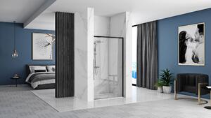Sprchové dvere REA SOLAR - matné čierne 90