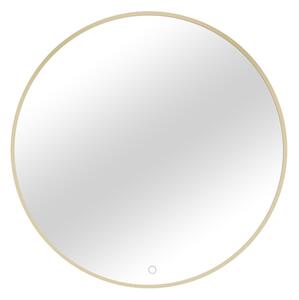 Zrkadlo s osvetlením BINIE A, 80x80, zlatá