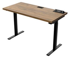Polohovací stôl HERTA, 135x65x76-125, dub kraft