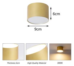 BRILAGI - Kúpeľňové stropné svietidlo FORIS LED/9W/230V pr. 9 cm zlaté IP44
