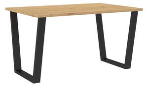 Jedálenský stôl CEZAR, 138x75x67, dub artisan