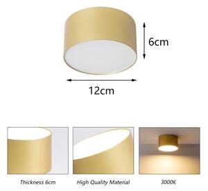 BRILAGI - LED Kúpeľňové stropné svietidlo FORIS LED/14W/230V priemer 12 cm zlaté IP4