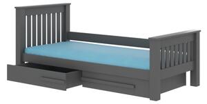 Detská posteľ CARMEL, 90x190, grafit