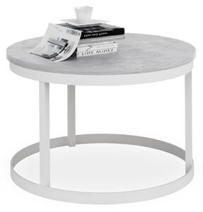 Konferenčný stolík RINA, 55x36x55, biela/betón