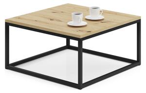 Konferenčný stolík BELTEN, 65x33x65, čierna/dub artisan