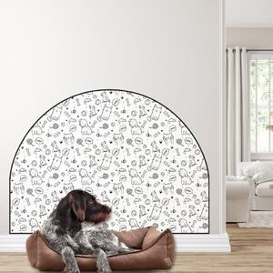 PIPPER. Ochranná textilná nálepka na stenu - Oblúk - Zvieratá Veľkosť: 120x96cm, Motív: bez mena