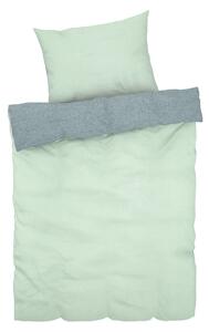 LIVARNO home Zimná obojstranná posteľná bielizeň Chambray, 140 x 200 cm, (zelená) (100356201)