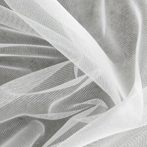 Design 91, Hotová záclona s krúžkami - Esel biela jemná, š. 1,35 m x d. 2,5 m