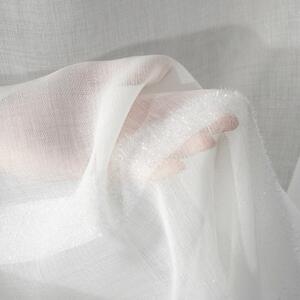 Design 91, Hotová záclona s riasiacou páskou - Efil biela s 3 pásikmi 2,95 x 1,5 m