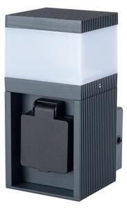 Brilagi - Vonkajšia lampa so zásuvkou SCHUKO PILLAR 1xG9/11W/230V IP44 antracit