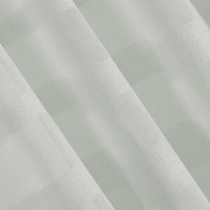Design 91, Hotová záclona s krúžkami - Efil šedostrieborná s 3 pásikmi, 140 x 250 cm