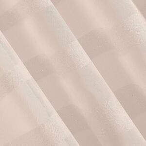 Design 91, Hotová záclona s krúžkami - Efil ružová s 3 pásikmi, 140 x 250 cm