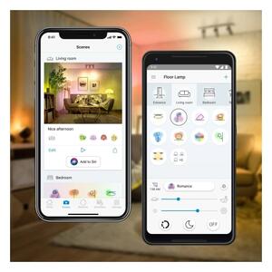 SADA 2x LED RGBW stmievateľné žiarovky A60 E27/9W/230V 2200-6500K Wi-Fi + diaľkový ovládač - WiZ
