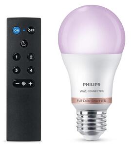 LED RGB stmievateľná žiarovka Philips SMART A60 E27/8,5W/230V 2200-6500K + diaľkový ovládač