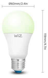 SADA 2x LED RGBW stmievateľné žiarovky A60 E27/9W/230V 2200-6500K Wi-Fi + diaľkový ovládač - WiZ