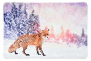 Vianočná rohožka WILD IN WHITE 38x58 cm - viac variantov Varianta: Líška