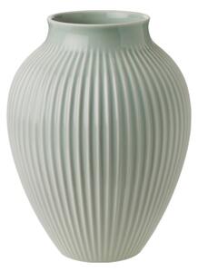Keramická váza Knabstrup Ripple Mint 27 cm
