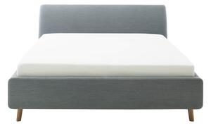 MUZZA Čalúnená posteľ lemina s úložným priestorom 180 x 200 cm modrá
