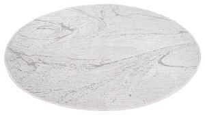 Dekorstudio Obojstranný okrúhly koberec na terasu DuoRug 5733 - sivý Priemer koberca: 160cm