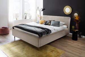 MUZZA Čalúnená posteľ lemina s úložným priestorom 180 x 200 cm béžová
