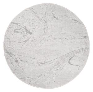Dekorstudio Obojstranný okrúhly koberec na terasu DuoRug 5733 - sivý Priemer koberca: 160cm