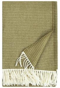 Merino deka Lepo 135x170, bielo-olivovo zelená