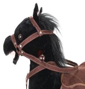 Kruzzel 9329 hojdací kôň so zvukmi čierno biely 65 cm