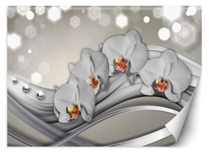 Fototapeta Orchidey a vlny Materiál: Vliesová, Rozmery: 200 x 140 cm